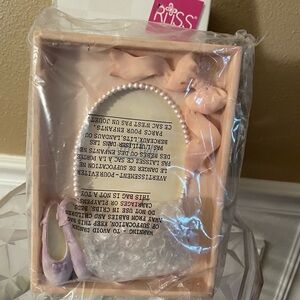 Russ Little Tu Tu Ballerina Picture Box Picture Frame New Holds a 4x6